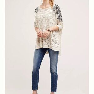 Knitted & Knotted Embroidered Launa Poncho